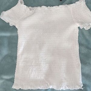 White off the shoulder top
